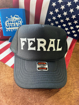 WILD JUNKIE Wild Junkie Black Feral Trucker Hat 