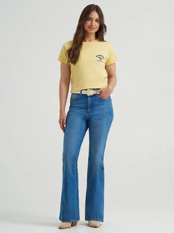 WRANGLER Wrangler Coors Women's Buff Yellow Colorado Tee 