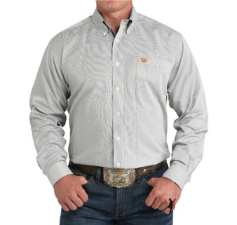 CINCH Cinch Men's Olive Lines Button Up Shirt 