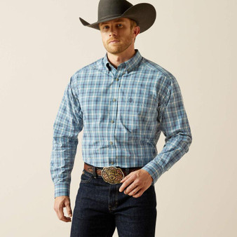 ARIAT Ariat Men's Blue Pro Series Troy Classic Fit Shirt 