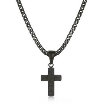 MONTANA SILVERSMITH Montana Silversmiths Men's Strong Horizons Cross Necklace 