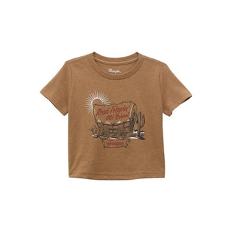 Wrangler Baby Boy's Tobacco Brown Sawyers T Shirt