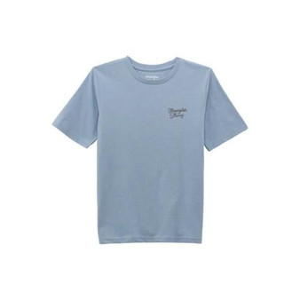 WRANGLER Wrangler Boy's Blue Heather Western Space T Shirt 