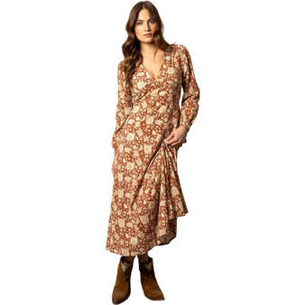 KIMES RANCH Kimes Ranch Women's Burnt Red Georgia Dress 