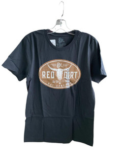RED DIRT Red Dirt Men's Black & Brown Steer Clear T Shirt 