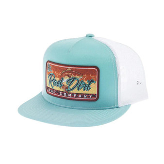 RED DIRT Red Dirt Unisex Turquoise/White Red Fish Mesh Cap 