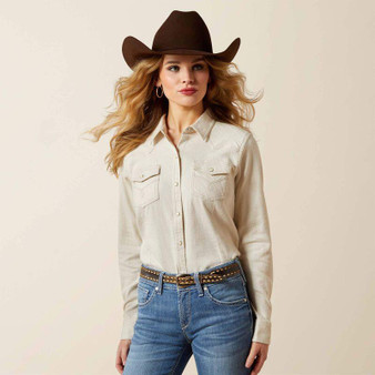ARIAT Ariat Women's Papyrus Cord Western Snap Shirt 
