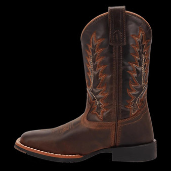 DAN POST Dan Post Kid's Rust Dexter Square Toe Cowboy Boot 