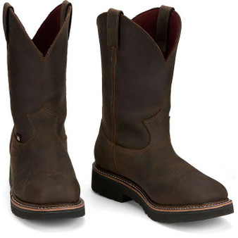 JUSTIN Justin Men's Hickory Billings 11" Steel Toe Waterproof Boot 