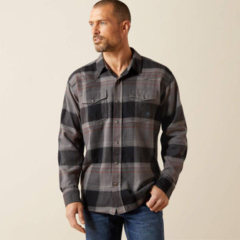 ARIAT Ariat Men's Dark Grey Hernandez Retro Fit Shirt 