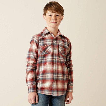 ARIAT Ariat Boy's Rust Harper Retro Classic Fit Shirt 