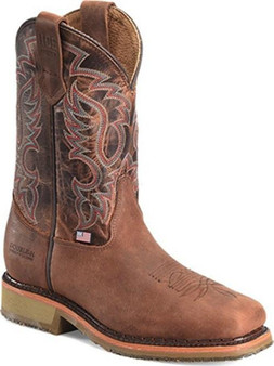 DOUBLE H BOOT COMPANY Double H Men's Tan/Brown 11" Steel Toe Western Work Boot 