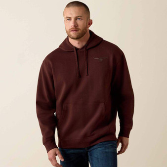 ARIAT Ariat Men's Brown Shield Steerhead Hoodie 
