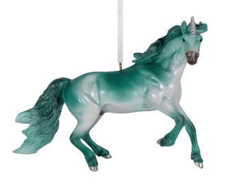 REEVES INTERNATIONAL INC. Breyer Teal Green & Silver 2025 Unicorn Ornament Nalu 