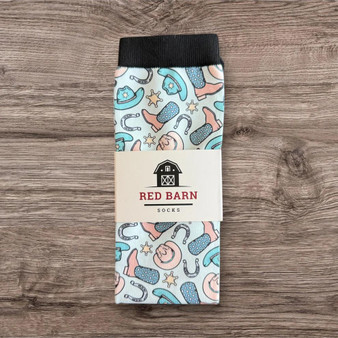 RED BARN SOCKS Red Barn Unisex Cowpoke Charm Petite Socks 