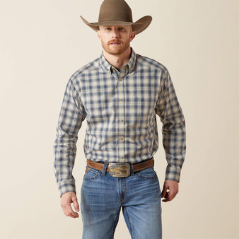 ARIAT Ariat Men's Dark Blue Pro Witten Long Sleeve Shirt 