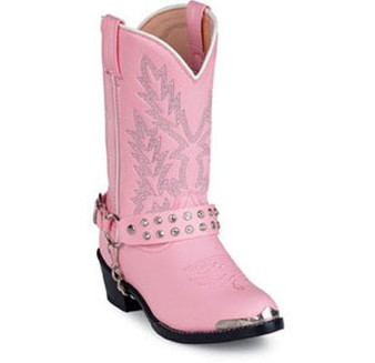 DURANGO COWBOY BOOTS Durango Girl's Pink Bling Rhinestone Western Cowboy Boot 