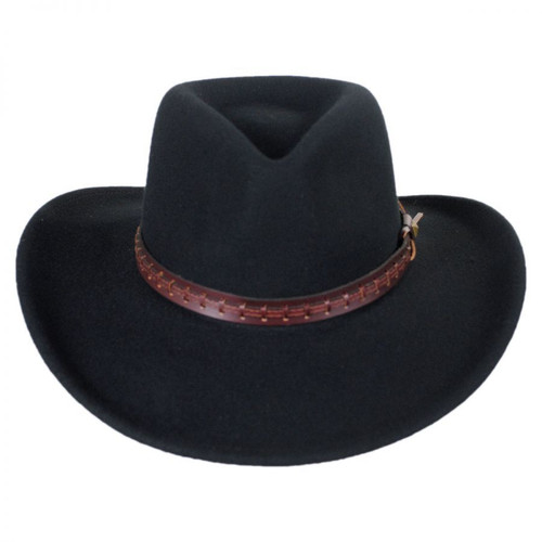 Bailey Firehole Black Western Cowboy Hat Crushable Wool Felt