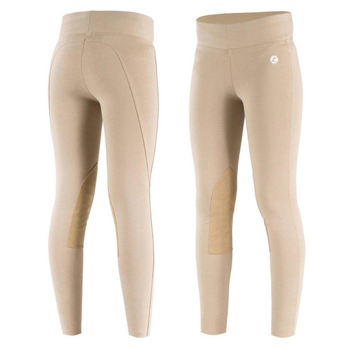 HORZE  Horze Juniors Knee Patch Active Riding Tights 36221 