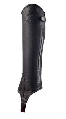 Horze Black Crescendo Glendale Leather Chaps