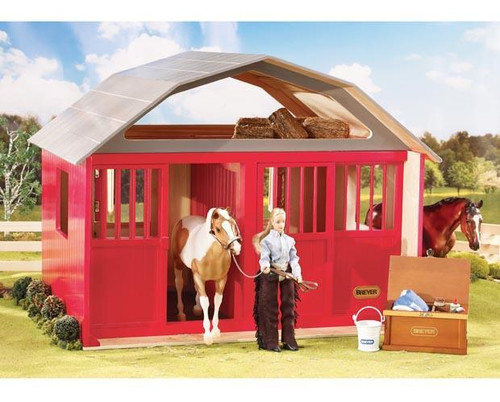 Breyer Red Traditional Size Deluxe Two Stall Barn