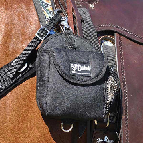 Cashel Black Snap On Lunch Saddle Bag