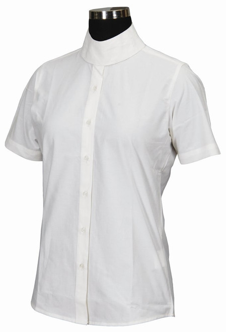 TuffRider Kid's White Starter Short Sleeve Show Shirt
