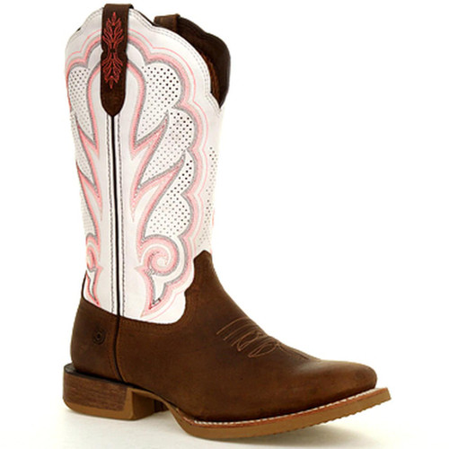 Durango Women's Trail Brown & White Rebel Pro Ventilated Western Boot
