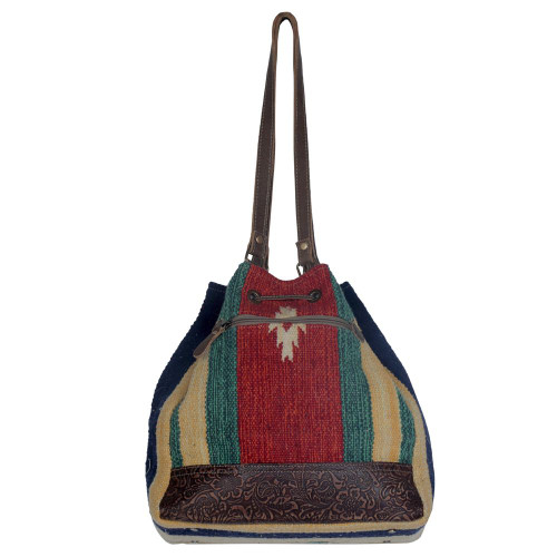 Myra Bags Radiant Red Aztec Bucket Bag