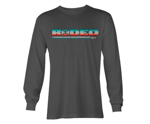 HOOEY Hooey Child's Youth Serape Rodeo Long Sleeve T Shirt Grey  
