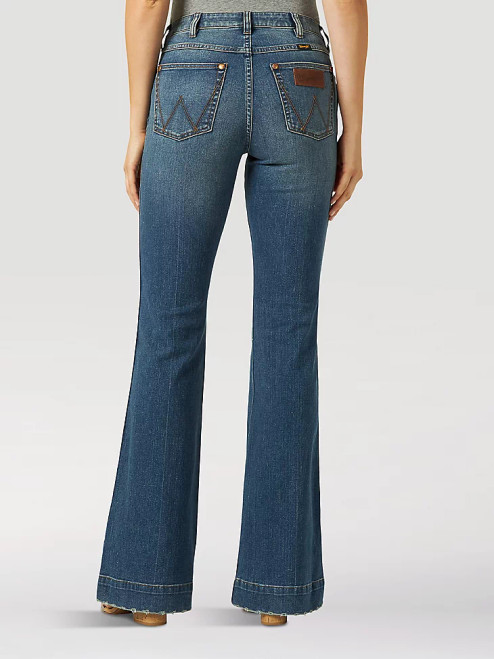 Rock & Roll Women's Trouser Jeans - Dark Wash - Billy's Western Wear