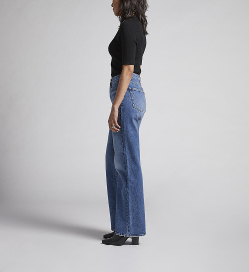 Silver Jeans Co. Plus Size Avery High Rise Wide Leg Trouser Jeans |  Dillard's