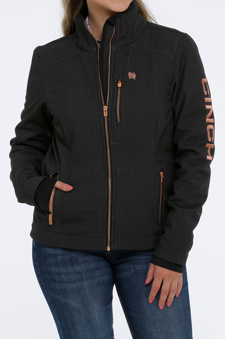 Cinch Women's Black Team Logo Concealed Carry Bonded Jacket