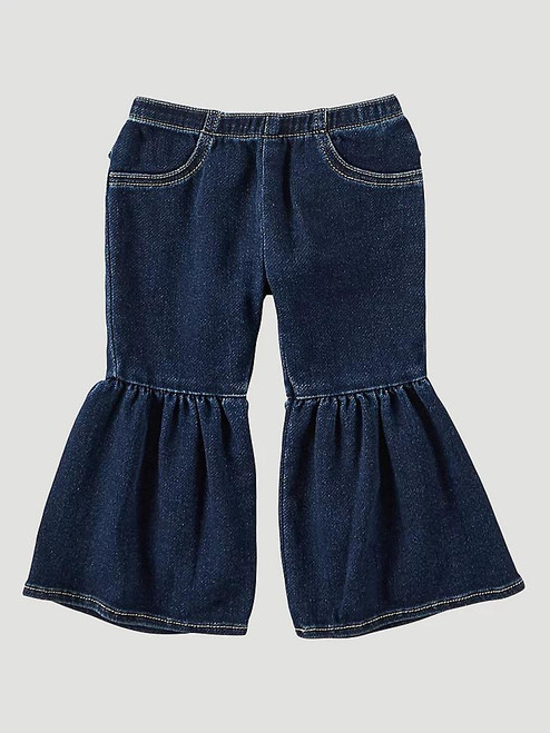WRANGLER Wrangler Baby Girl's Lacey Ruffle Trumpet Flare Leg Jean 