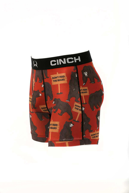 Cinch Men's Nice Bass Boxer Brief Black - Jackson's Western