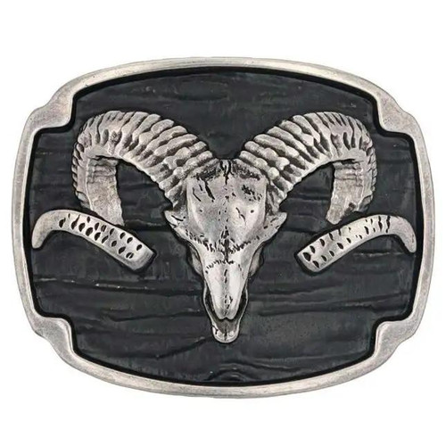 MONTANA SILVERSMITH Montana Silversmiths Men's Rocky Mountain Bighorn Sheep Attitude Buckle 