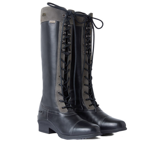 B Vertigo Cetus Waterproof Tall Boot Black/Grey