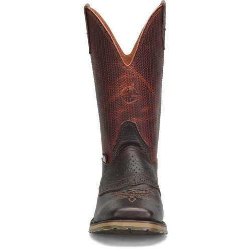Double H Men's Dark Brown Baler Western Boot | JW Stores
