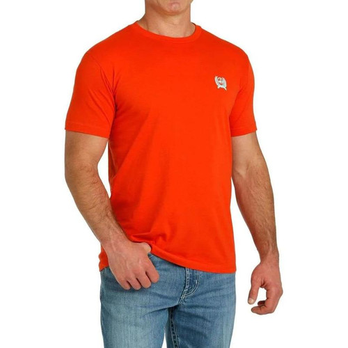 CINCH Cinch Men's Red Ranch Supply Rodeo Short Sleeve Poly Cotton Blend Graphic T-Shirt 