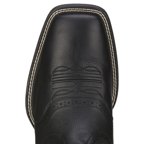 mens square toe black cowboy boots