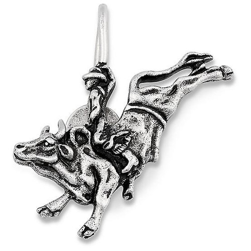 Montana Silversmiths Silver Rider's Resolve Bull Rider Hat Clip