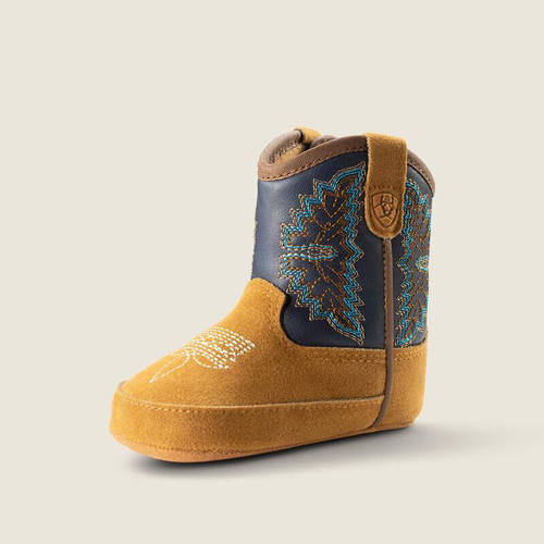 M & F Ariat Infant Boy's Tan Lil Stomper Futurity Western Boot 