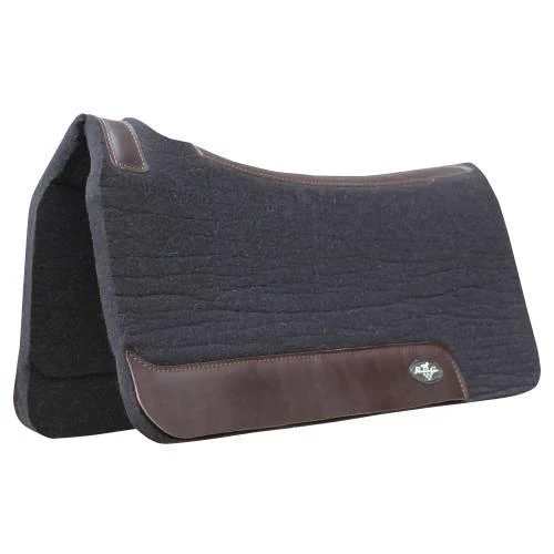 Professional's Choice Black Steam Pressed Felt Barrel Saddle Pad