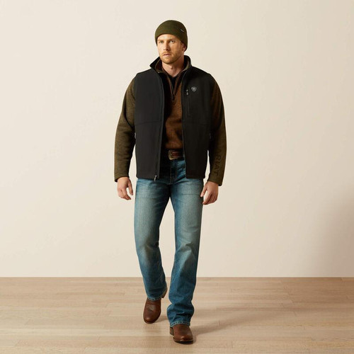 ARIAT Ariat Men's Black Logo Softshell Vest 