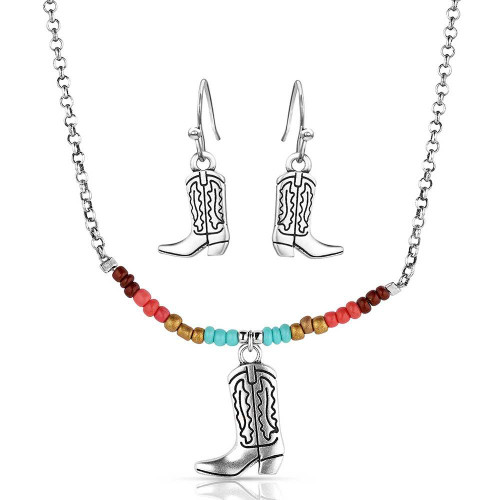 MONTANA SILVERSMITH Montana Silversmiths Women's Multicolor Colorstruck Cowboy Boot Jewelry Set 