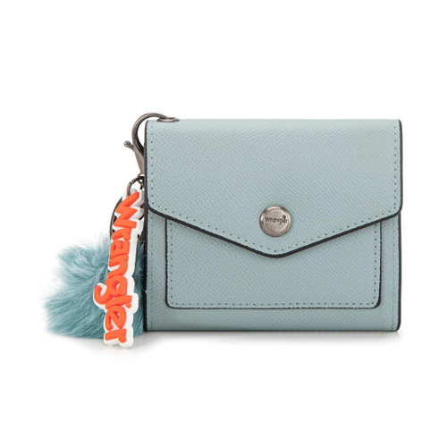 MONTANA WEST Montana West Wrangler Jean Tri-Fold Wallet With Keyring Pom Pom 