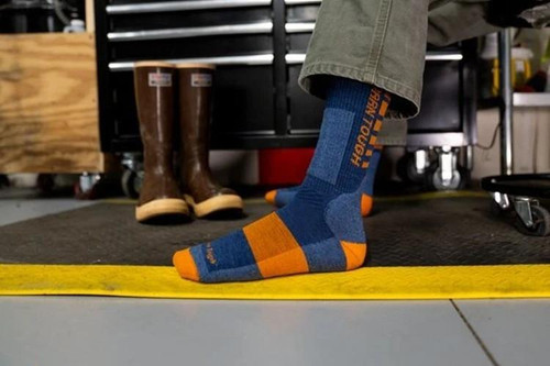 Darn Tough Men's Indigo Backbone Boot Work Socks