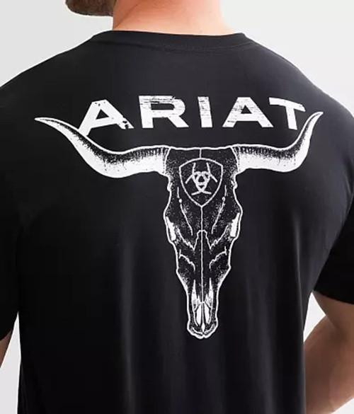 Ariat Men's Black Stipple Steer Graphic T Shirt