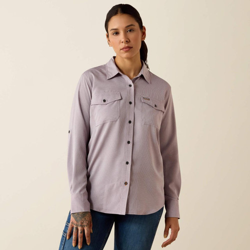 Ariat Women's Purple Ash Venttek Durastretch Work Shirt