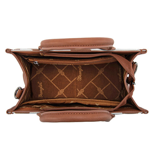 Montana West Wrangler Women's Brown Cow Print Crossbody Bag